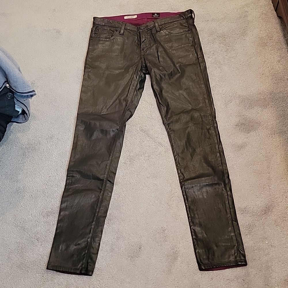 Adriano Goldschmied coated cotton skinny jeggings